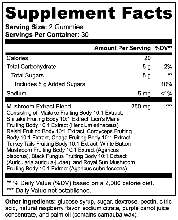 Brain Boost Mushroom Gummies